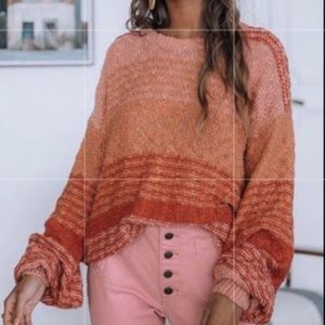 Spell rainbow knit sweater